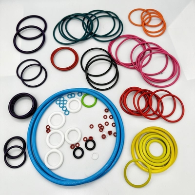 Ketahanan panas Kualitas tinggi Berbagai ukuran Berwarna karet penyegelan gasket O cincin untuk industri minyak dan gas