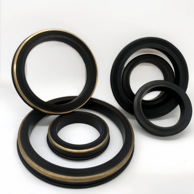 2&quot; 80 HNBR Wear Resistance Union Lip Seal Gasket Dengan dukungan kuningan