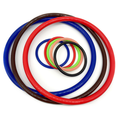 Standar AS568 Fleksibilitas terbaik Silicone Seal And Rubber Gaskets dengan bentuk bulat berwarna-warni