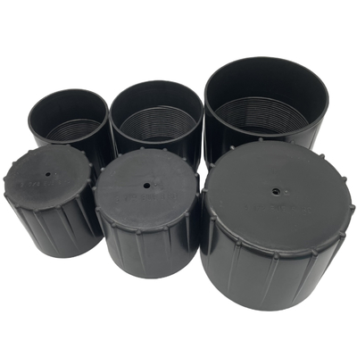 2-7/8" 3 1/8" HDPE PP Plastic Pipe Thread Protectors Untuk Industri Pengeboran Minyak