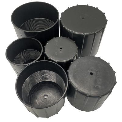 Standar API 2 3/8" PP Plastik Thread Protector Oil Pipe Caps