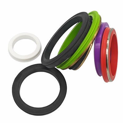 Rentang suhu -200C sampai 200C Weco Seal Rings yang terbuat dari NBR HNBR FKM PTFE