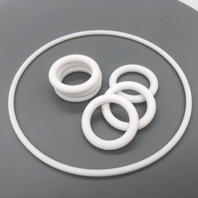 Kemical Resistant PTFE flat rubber o ring Custom Ukuran / Warna / Kekerasan