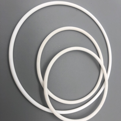 Kemical Resistant PTFE flat rubber o ring Custom Ukuran / Warna / Kekerasan