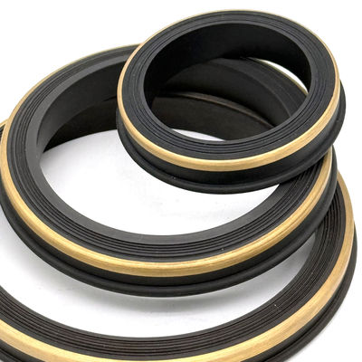 Nitril (NBR) Hammer Union Seal dengan Brass Back-up Ring untuk 10.000 PSI hingga 15.000 PSI Aplikasi Tekanan Tinggi