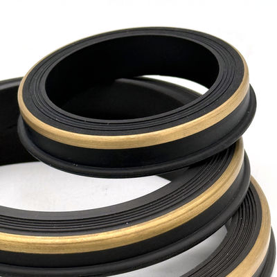 Nitril (NBR) Hammer Union Seal dengan Brass Back-up Ring untuk 10.000 PSI hingga 15.000 PSI Aplikasi Tekanan Tinggi