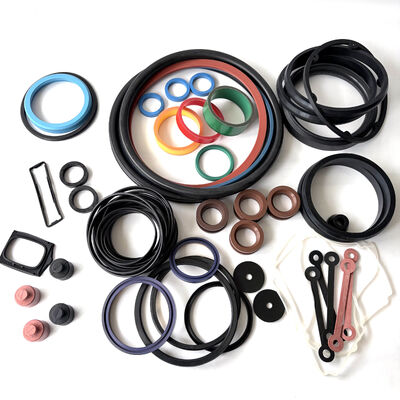 Bagian-bagian penyegelan elastomer khusus dengan kekerasan 50-90 Shore A dalam NBR EPDM FKM HNBR untuk aplikasi OEM / ODM