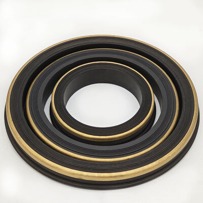 NBR 80 Shore A Hammer Union Seal with Brass Support Ring 2", 3", 4" Ukuran untuk Fig 1502 Oilfield Grade High-Pressure Rubber Seals for Manifold Systems