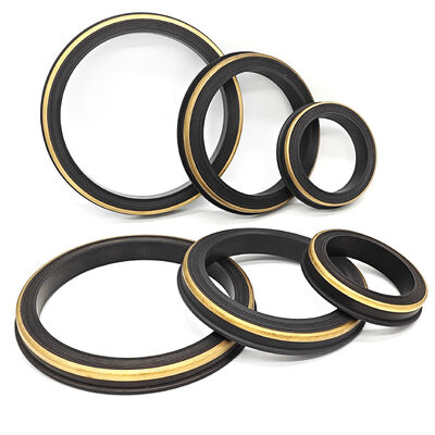 NBR 80 Shore A Hammer Union Seal with Brass Support Ring 2", 3", 4" Ukuran untuk Fig 1502 Oilfield Grade High-Pressure Rubber Seals for Manifold Systems