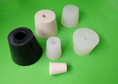 Hitam Putih Atau Warna yang Ditugaskan Karet Bung Stopper Dalam Ukuran Khusus Waterproof 40-80 Shore A Kekerasan
