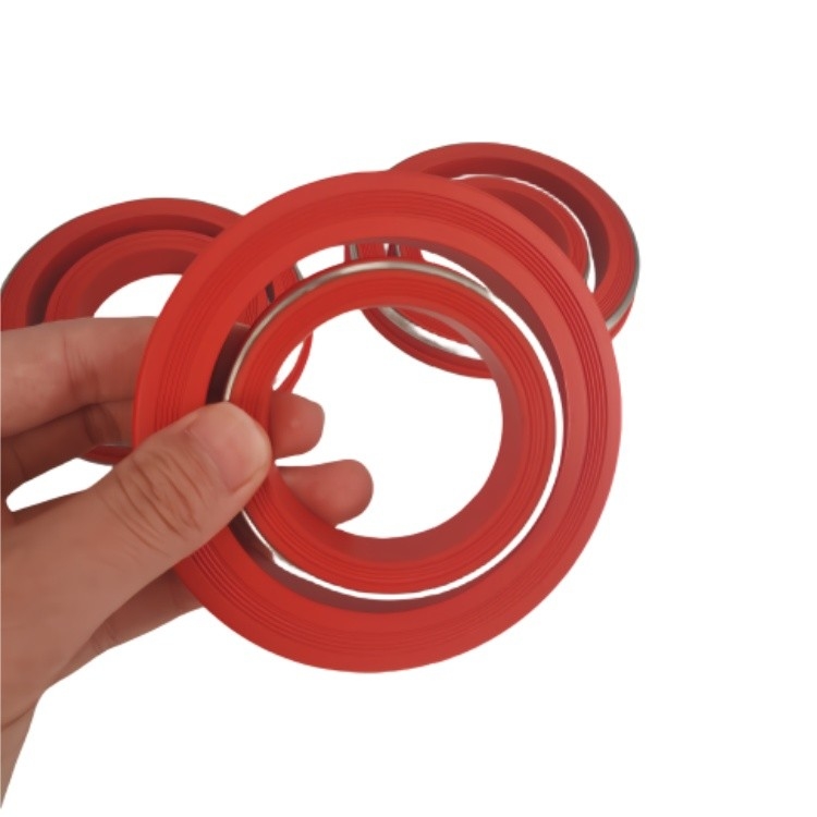 Tembaga Atau Baja Rostless Backup Karet Union Ring NBR HNBR FKM Seting Tool Hammerless Union Seals