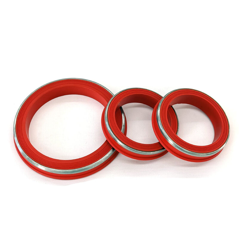 FKM tahan suhu Lip Style Hammer Union Seals dengan SS Ring Dirancang untuk Lingkungan H2S & CO2