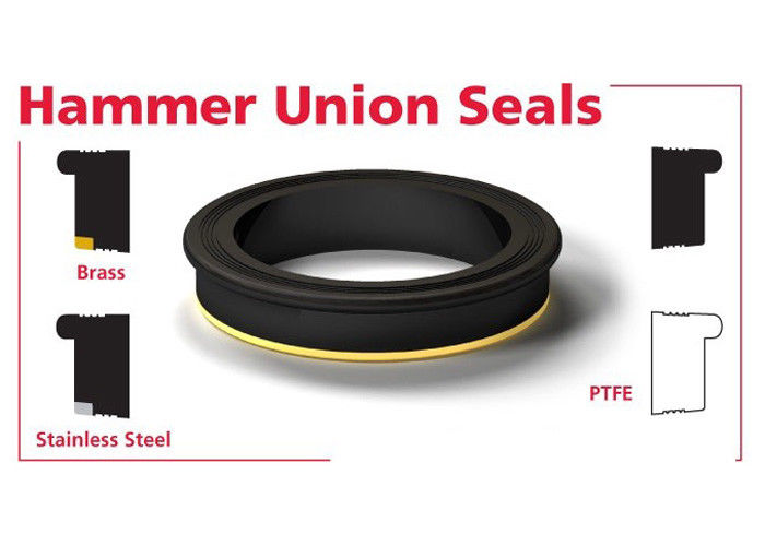 FIG 602/1002/1502 Warna-warni NBR HNBR FKM PTFE Hammer Union Seal Terima kustomisasi