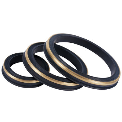 2 Inch HNBR Hitam Hammer Union Seal Rings / Lip Seal Gasket Tan Minyak