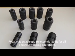 Jenis TA tahan minyak Wire Tubing Rubber Swab Cups untuk ladang minyak menerima ukuran khusus warna